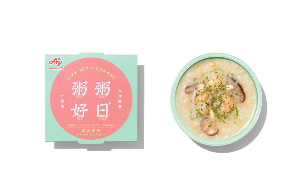 社食惣菜の食べ合せ「粥粥好日　鶏白湯」